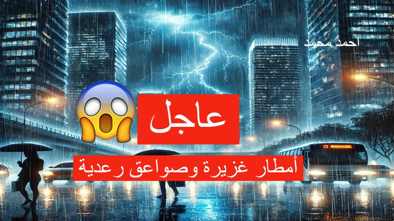 عاجل تحذير أحمر بأمطار غزيرة وصواعق رعدية والأرصاد تحذر هذه المناطق “تحذير شديد اللهجة”.. التفاصيل