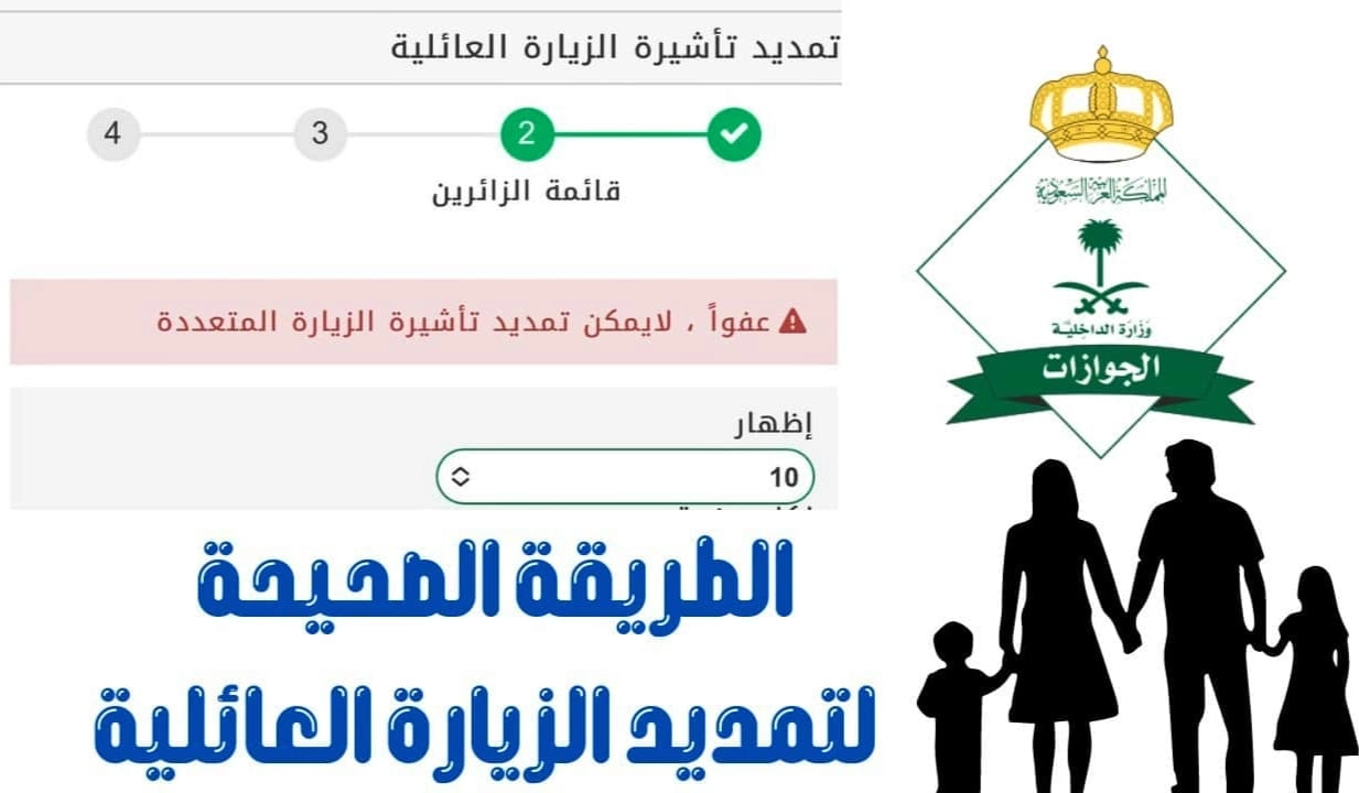 خطوات تمديد تأمين الزيارة العائلية والشروط المطلوبة 1446