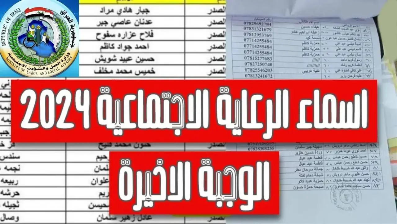 ” عبر منصة مظلتي” الاستعلام أسماء مستفيدي الرعاية الاجتماعية 2024 في العراق والشروط اللازمة