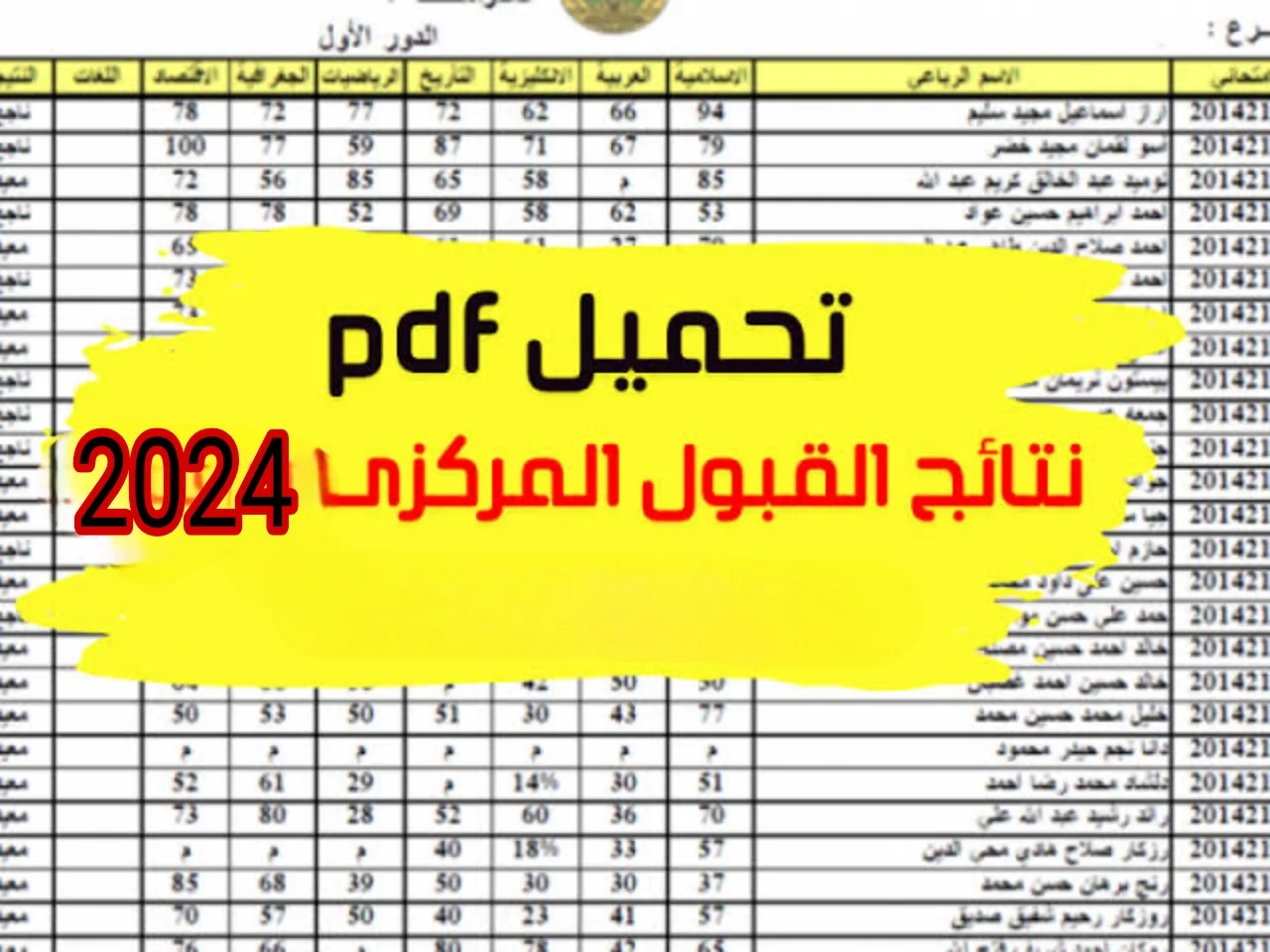 اعرف نتجتك الأن .. نتيجة القبول المركزى الموحد بالعراق 2024 فور الظهور